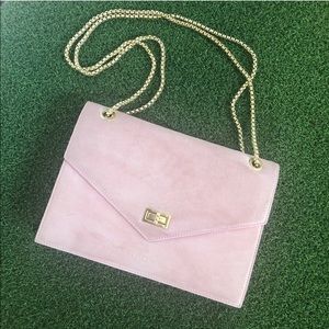 Anine Bing Rose suede shoulder bag purse
